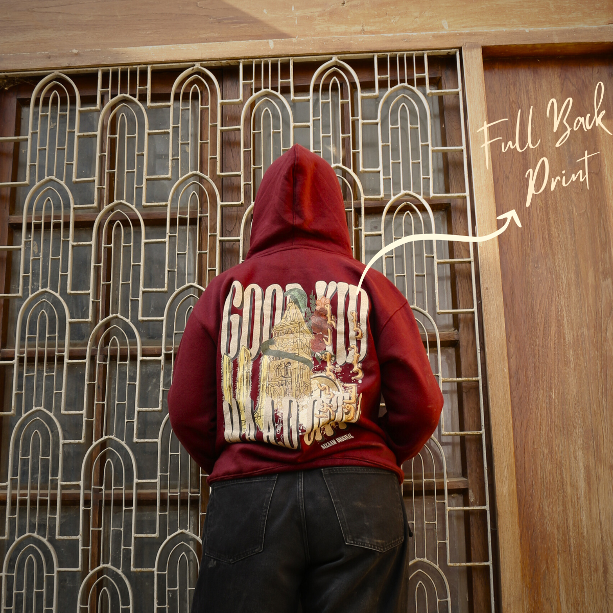 Maroon Hoodie - G.O.O.D  K.I.D  ,  M.A.A.D  C.I.T.Y